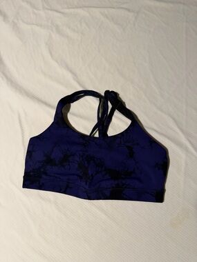 lululemon athletica Navy Blue and Black Tie-Dye Sports Bra
